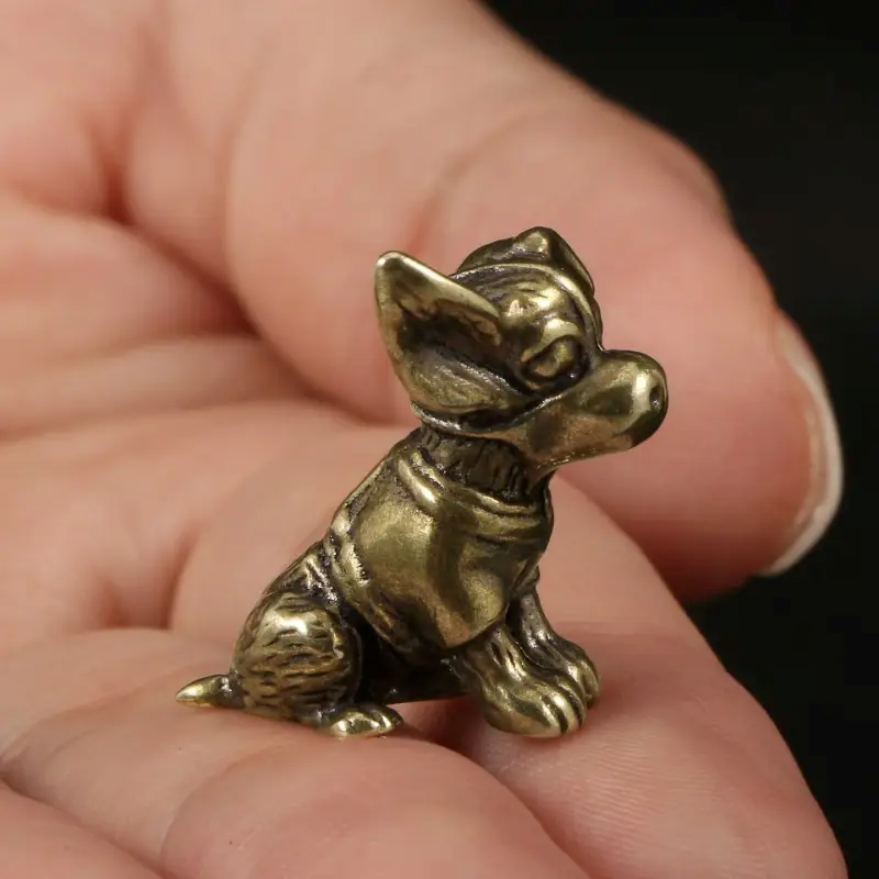 Small Dog Ornament Brass Statu - Art Craft Cafe recensione e prezzo