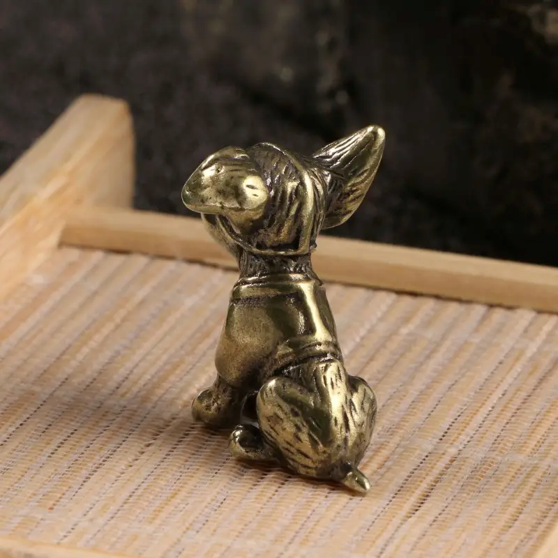 Small Dog Ornament Brass Statu - Art Craft Cafe recensione e prezzo