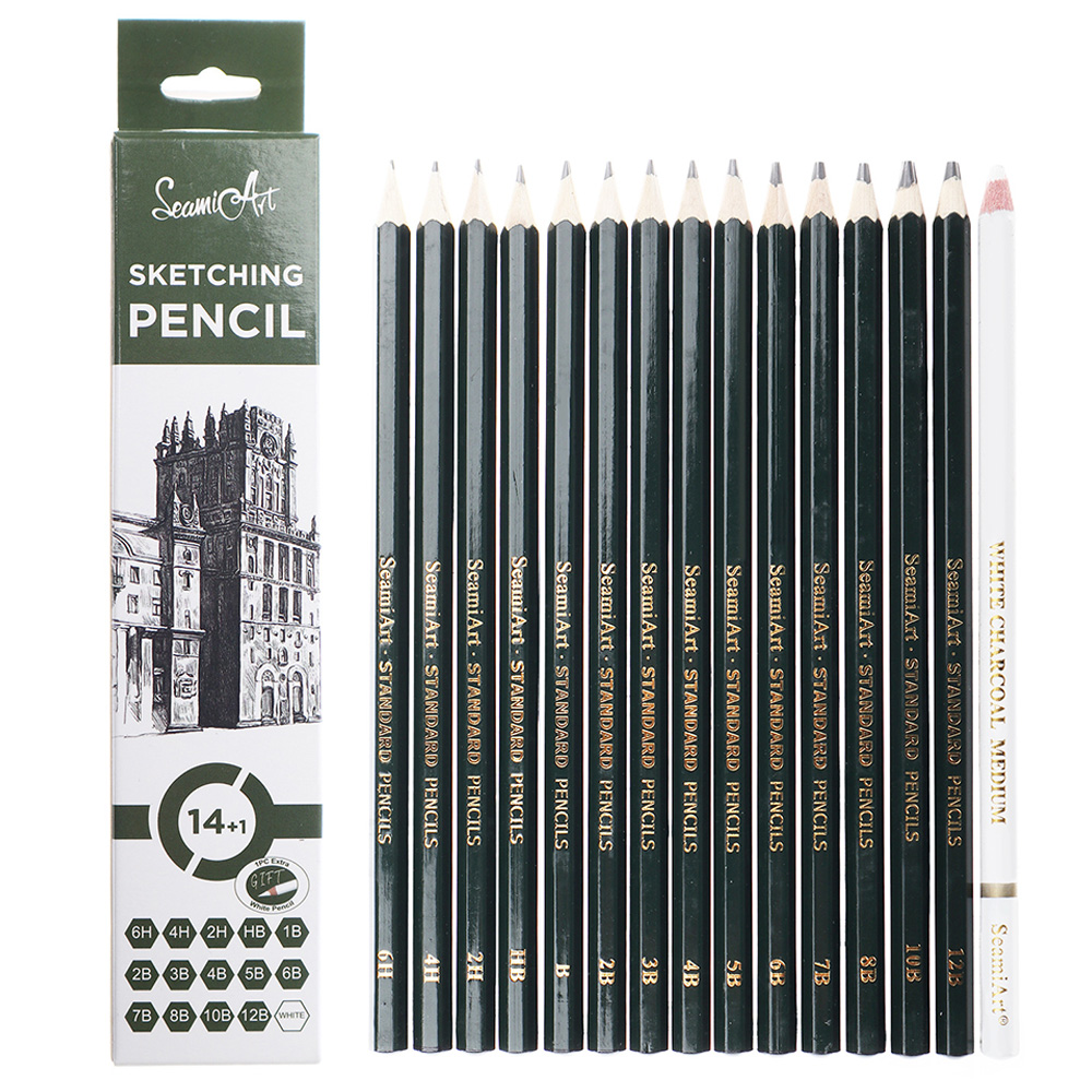 14PCS Sketching Pencil Set (6H - Sketching Charcoal Set recensione e prezzo