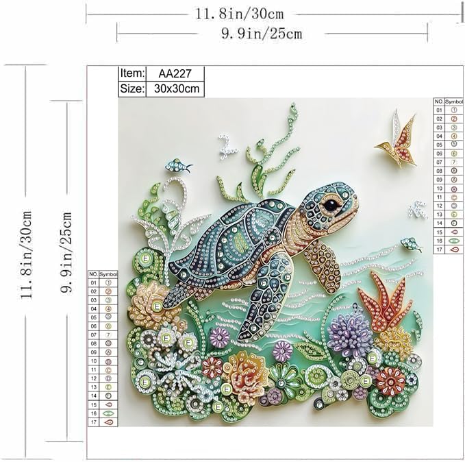 Sea Turtle Animal Diamond Pain - Art Craft For Adults recensione e prezzo