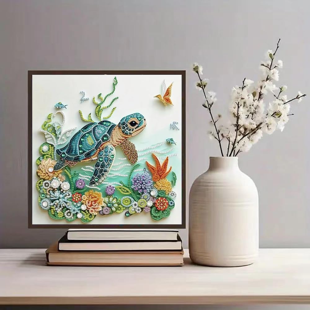 Sea Turtle Animal Diamond Pain - Art Craft For Adults recensione e prezzo