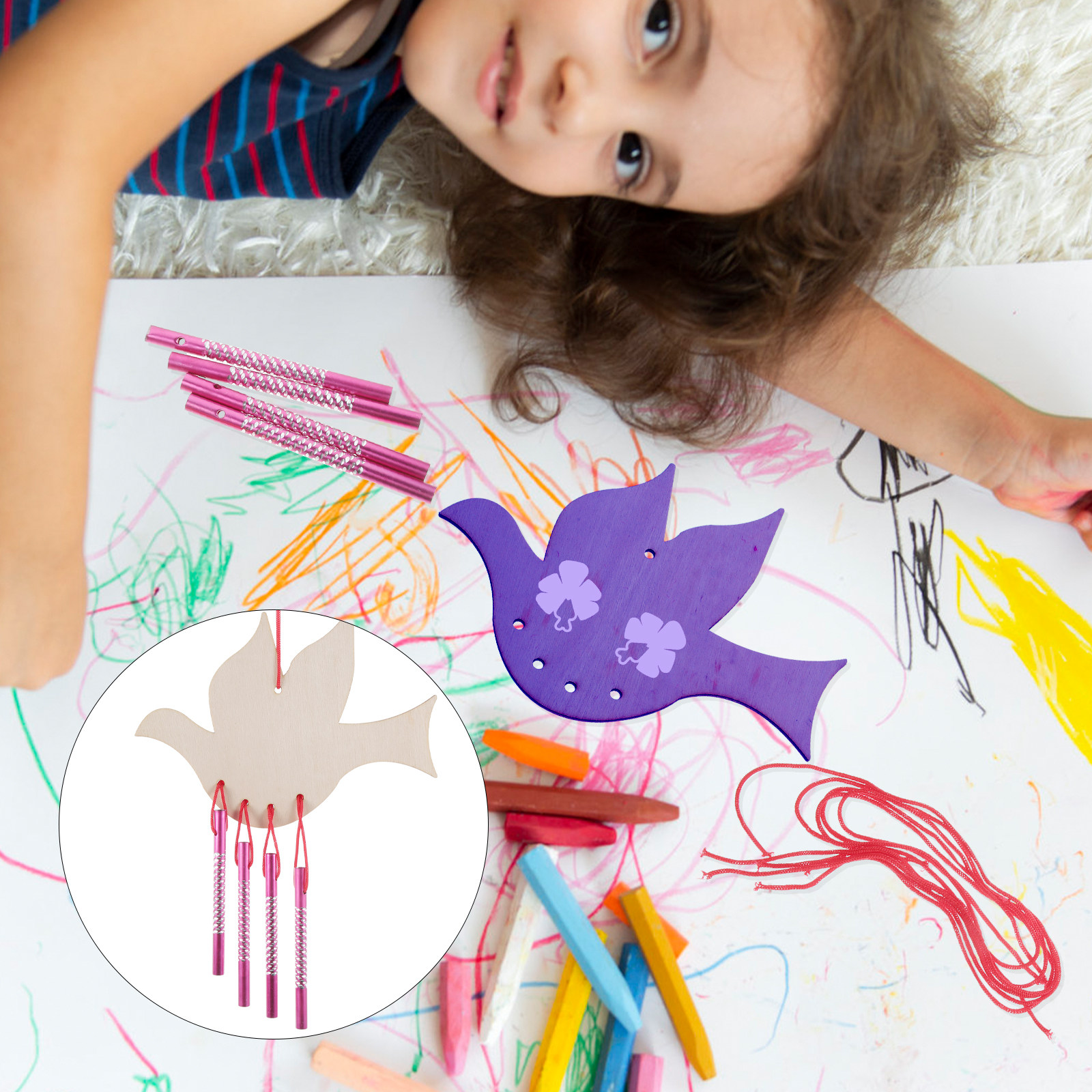 8Sets Doodle Art Blank Windchi - Art Craft Doodle recensione e prezzo