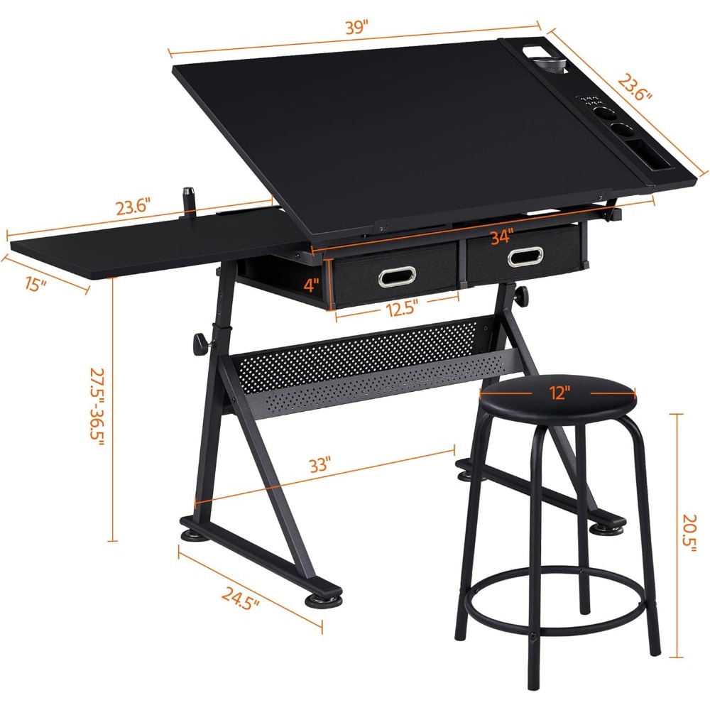 Art Craft Table with Adjustabl - Art Craft Wood recensione e prezzo