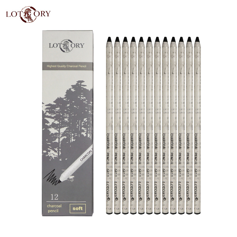 LOTORY 12pcs Black Sketch Char - Sketching Charcoal Set recensione e prezzo