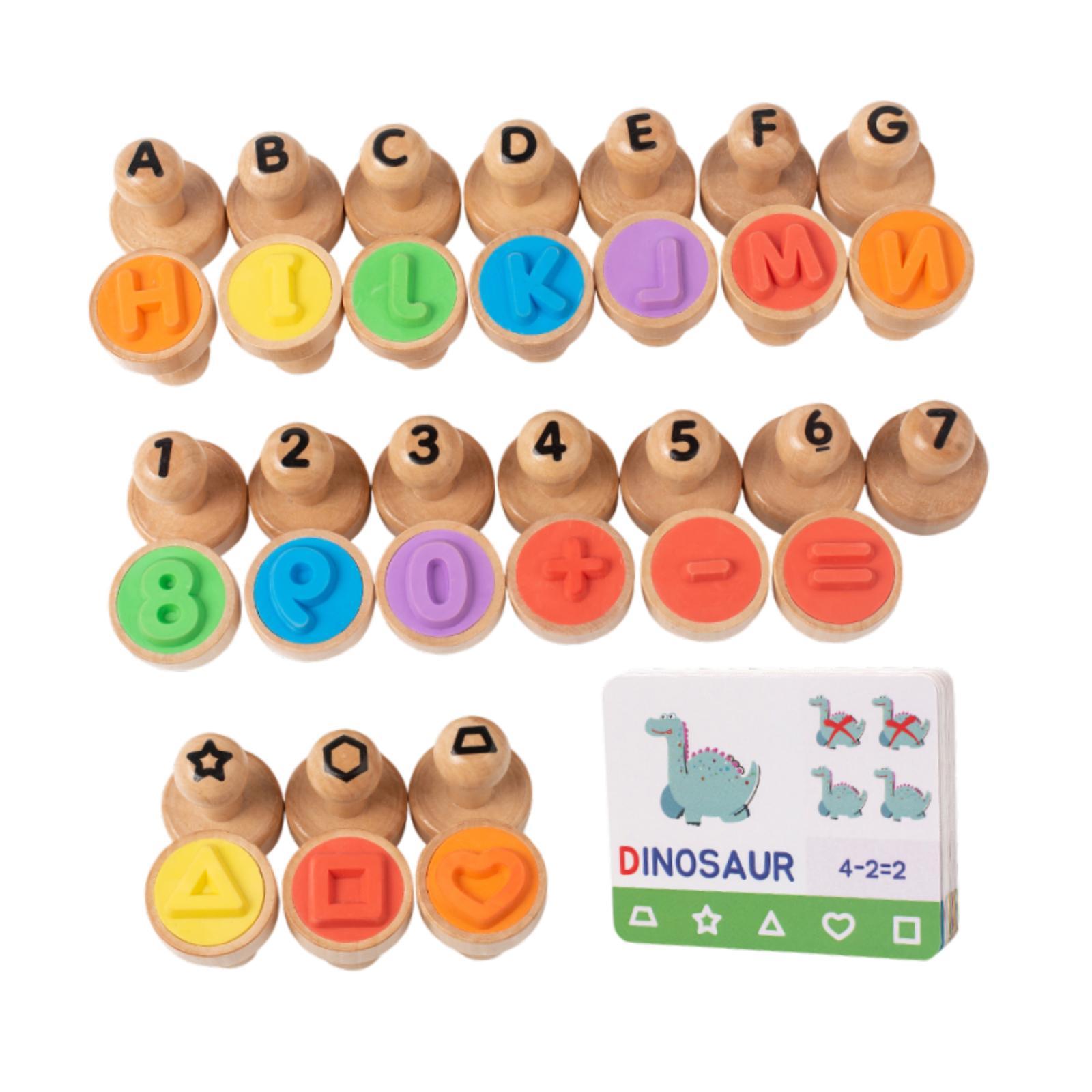 Wooden Alphabet Number Stamp E - Art Craft Number recensione e prezzo