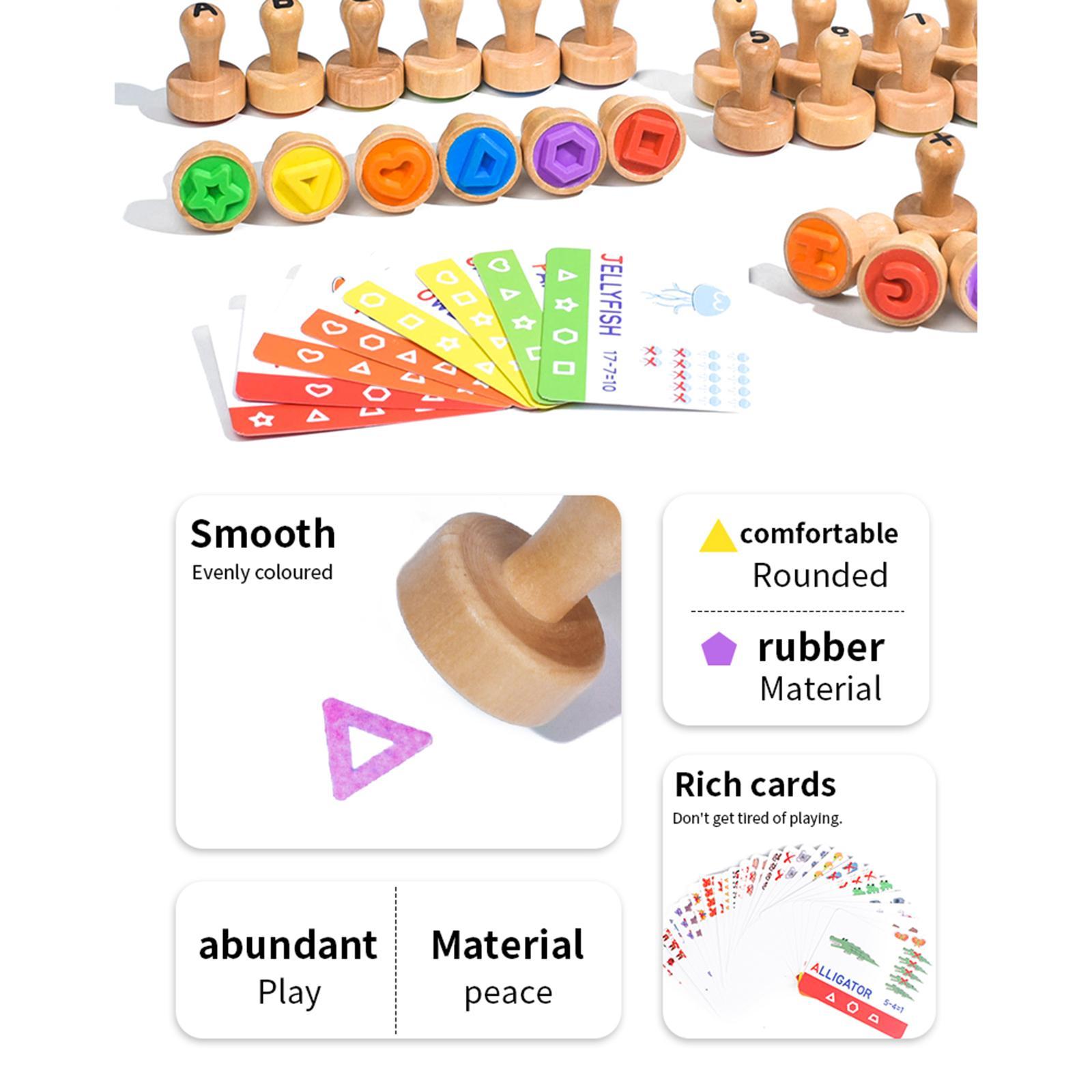 Wooden Alphabet Number Stamp E - Art Craft Number recensione e prezzo