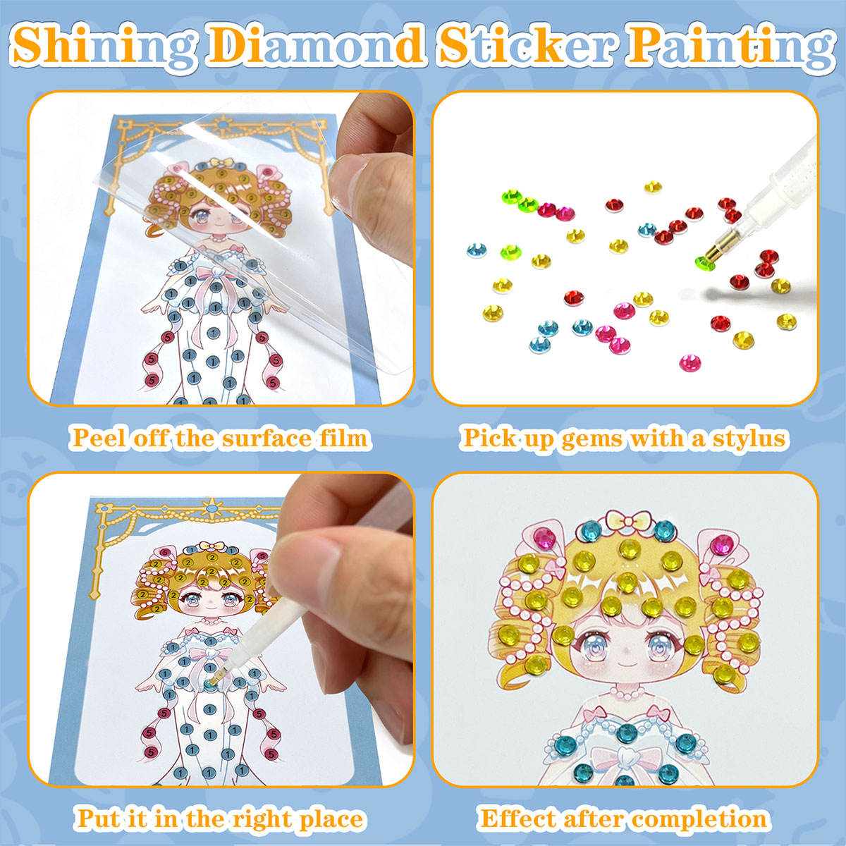 16 Pcs Gem Kit DIY Arts Crafts - Art Craft Number recensione e prezzo