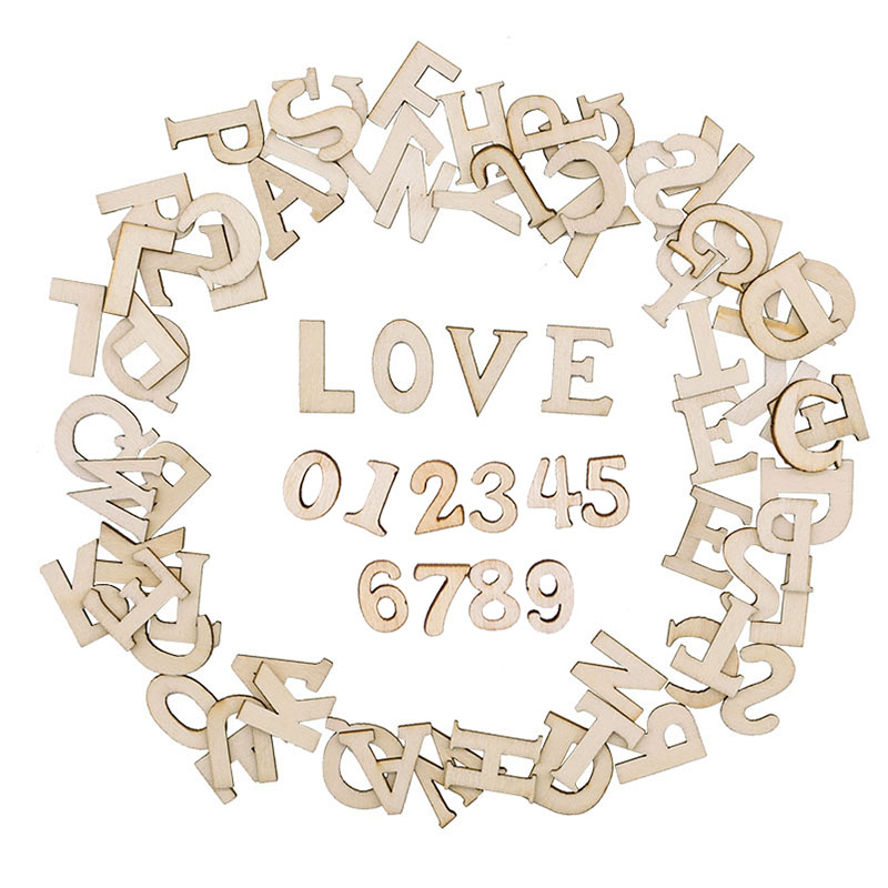 100pcs Wood English Alphabet D - Art Craft Number recensione e prezzo