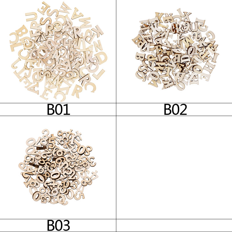 100pcs Wood English Alphabet D - Art Craft Number recensione e prezzo
