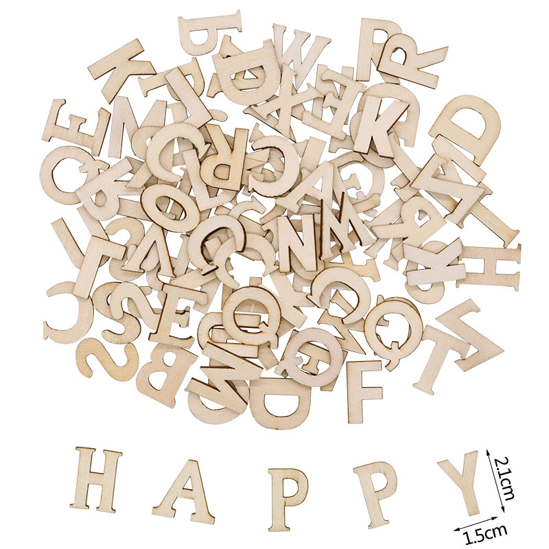 100pcs Wood English Alphabet D - Art Craft Number recensione e prezzo