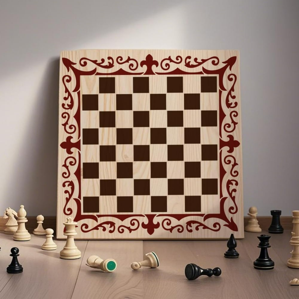 2Pcs Chess Pieces Stencil Lace - Art Craft Template recensione e prezzo