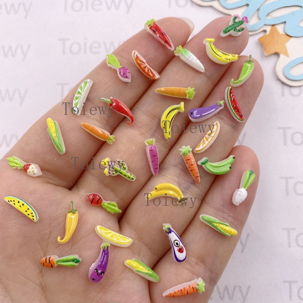 100pcs Resin Colorful Glitter  - Art And Craft Vegetable recensione e prezzo
