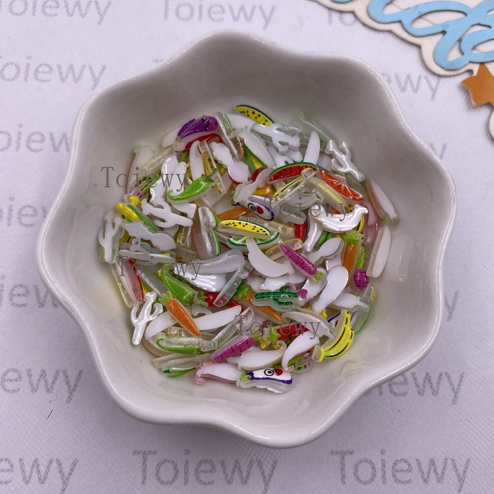 100pcs Resin Colorful Glitter  - Art And Craft Vegetable recensione e prezzo