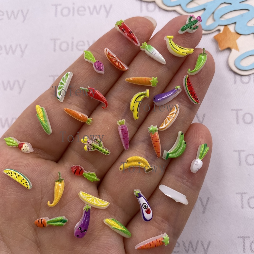 100pcs Resin Colorful Glitter  - Art And Craft Vegetable recensione e prezzo