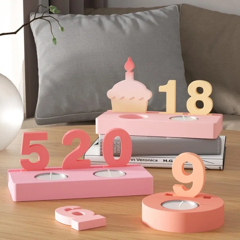2pc Birthday Cake Silicones Mo - Art Craft Number recensione e prezzo