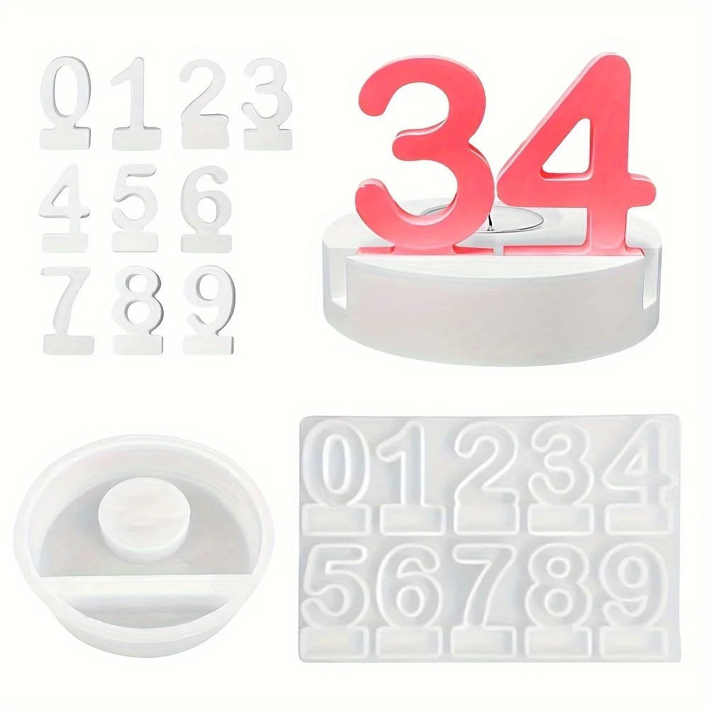 2pc Birthday Cake Silicones Mo - Art Craft Number recensione e prezzo