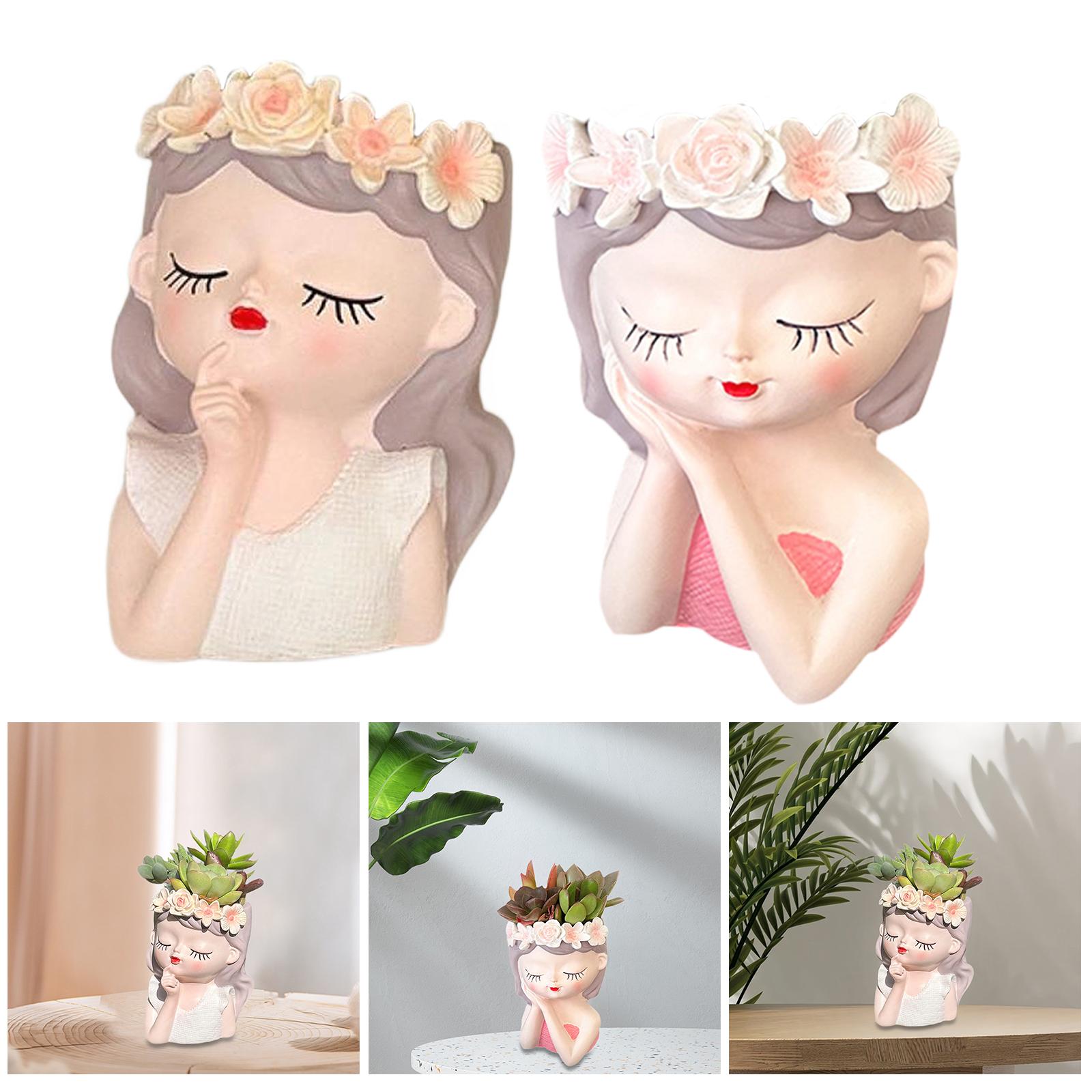 Fairy Head Flower Pot Photo Pr - Art Craft Cafe recensione e prezzo