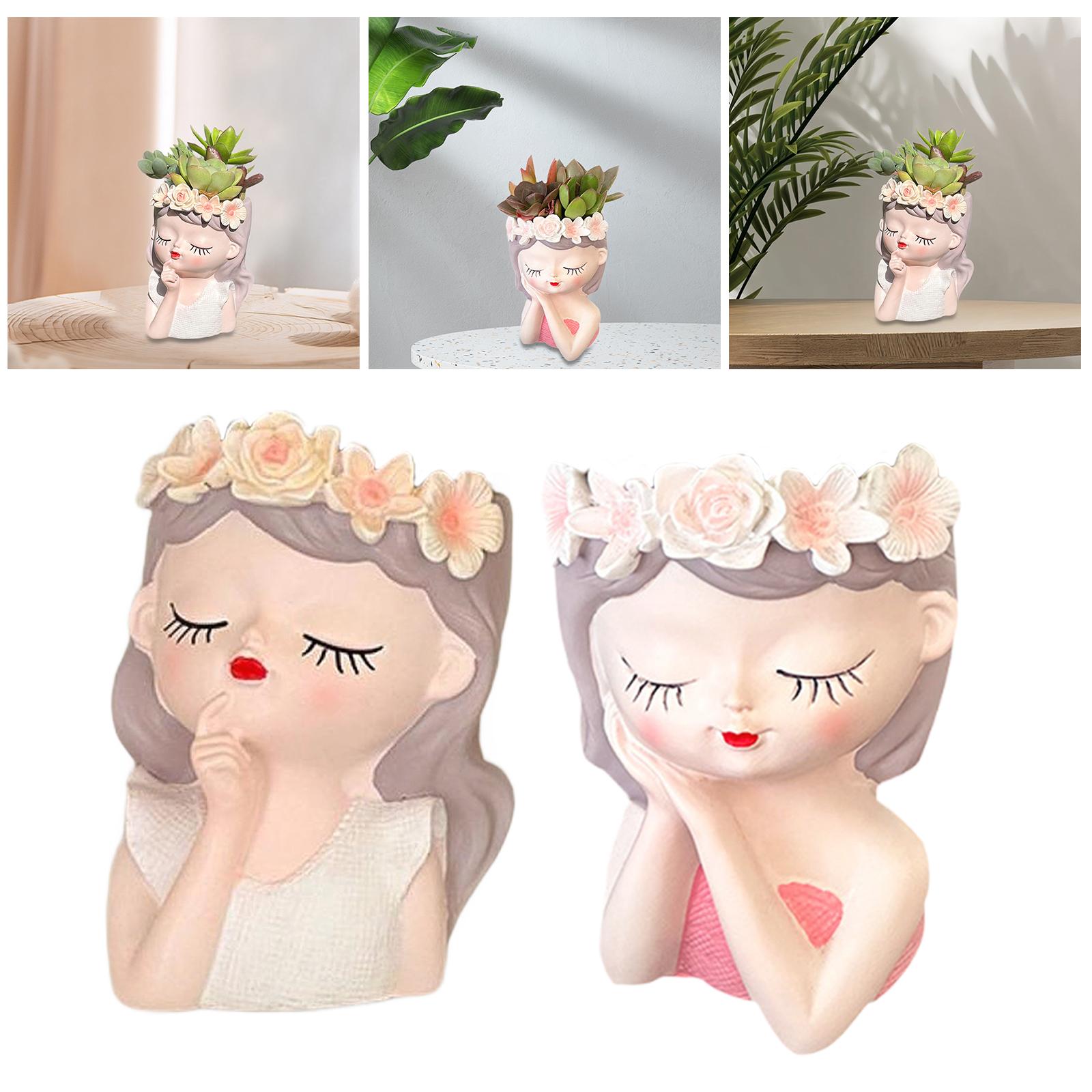 Fairy Head Flower Pot Photo Pr - Art Craft Cafe recensione e prezzo