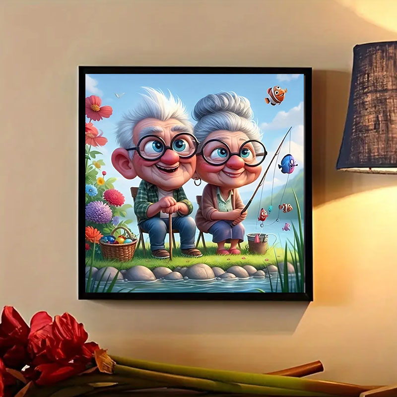 Grandparents Fishing Diamond P - Art Craft Website recensione e prezzo
