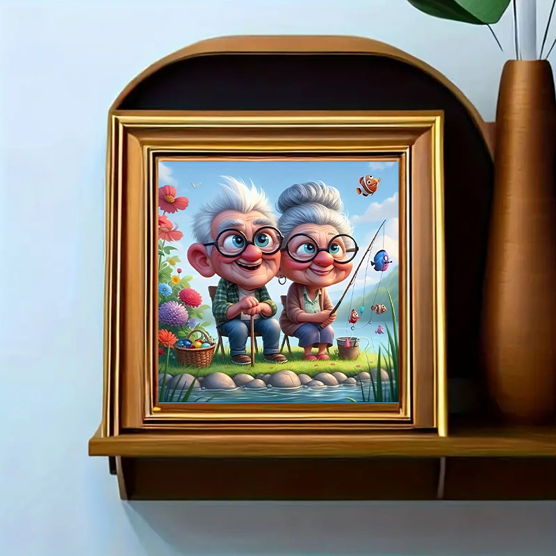 Grandparents Fishing Diamond P - Art Craft Website recensione e prezzo