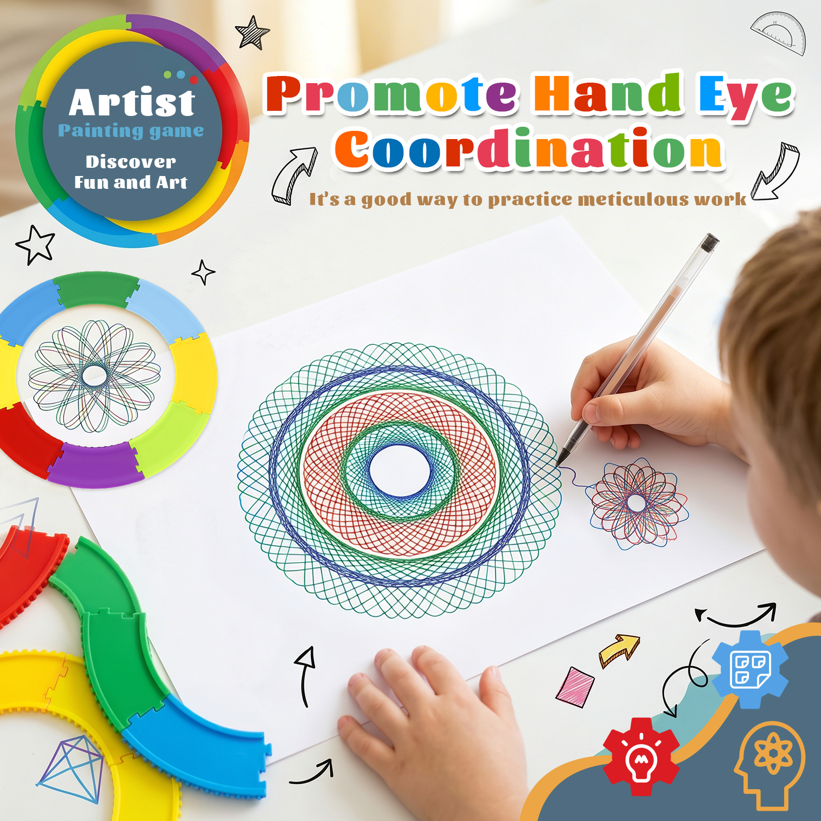 Spiral Art Gear Geometric Rule - Art Craft Kits recensione e prezzo