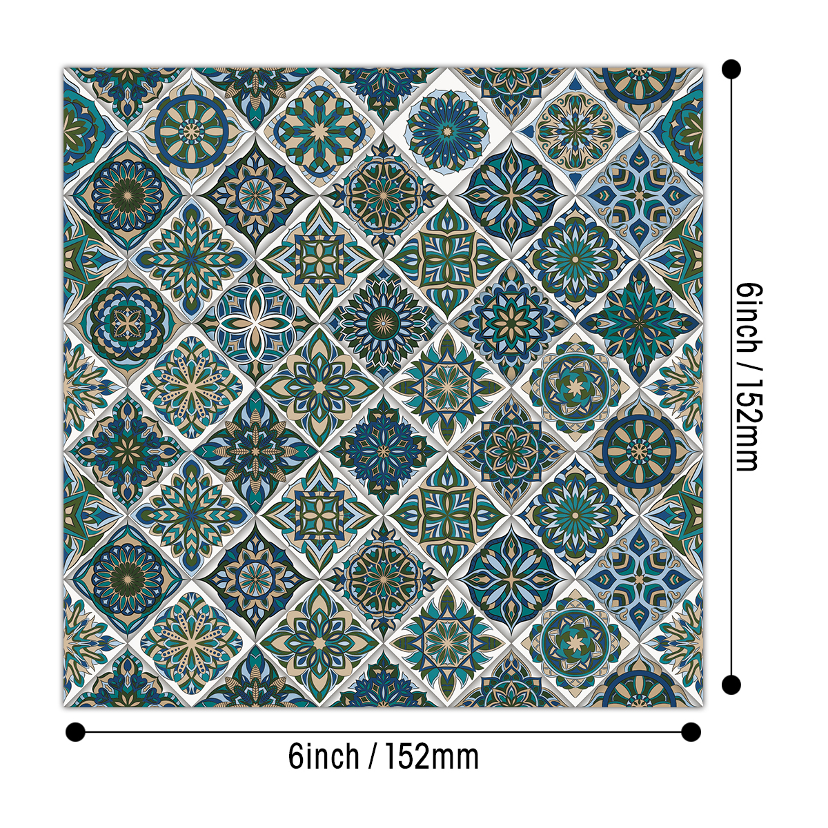 24pcs Fancy Tile Style Art Pap - Unique Art Craft recensione e prezzo