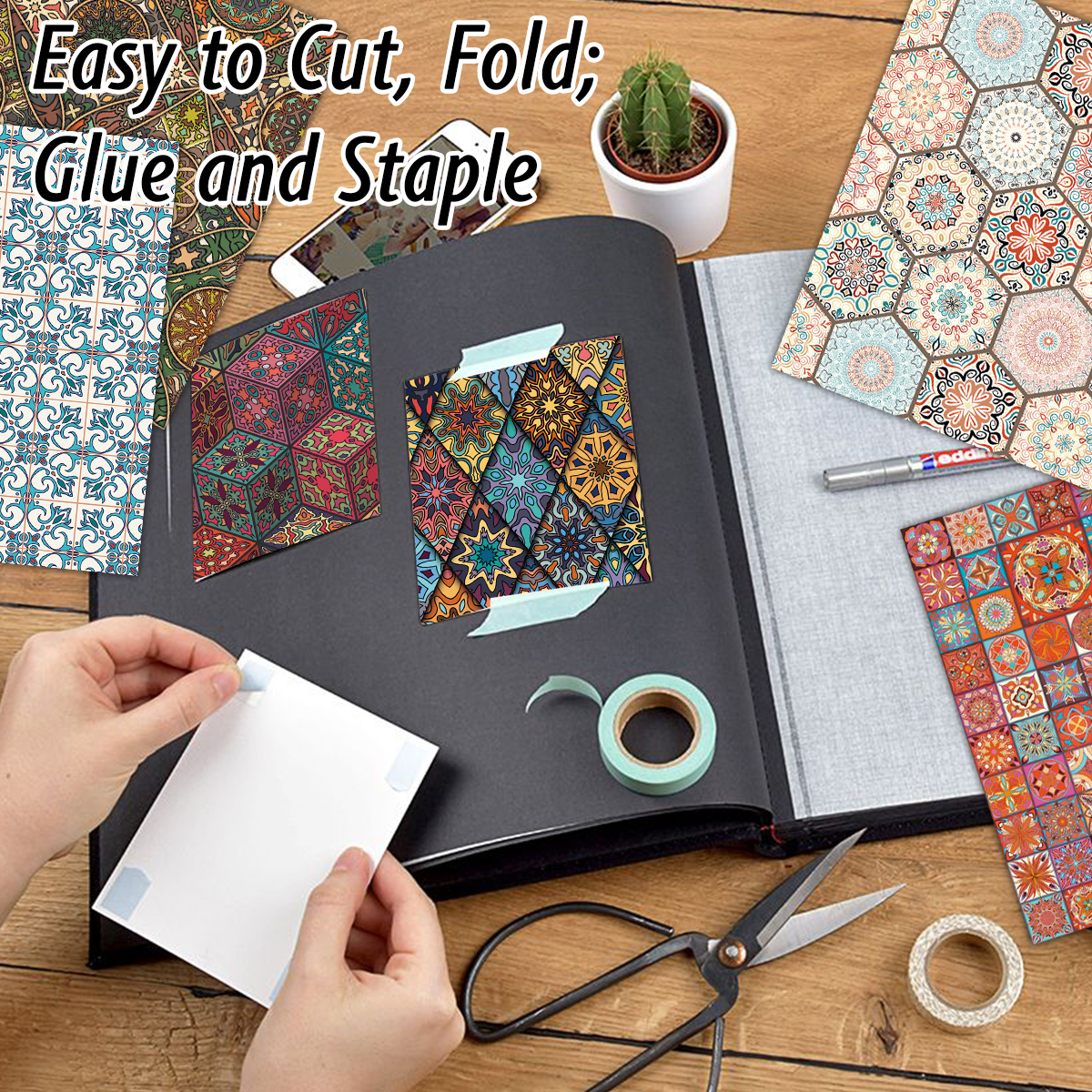 24pcs Fancy Tile Style Art Pap - Unique Art Craft recensione e prezzo