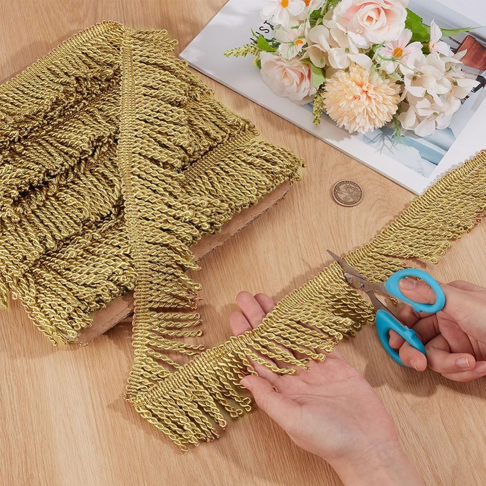 12 Yardsx2.2Inch Fringe Trim C - Art Craft Activity recensione e prezzo