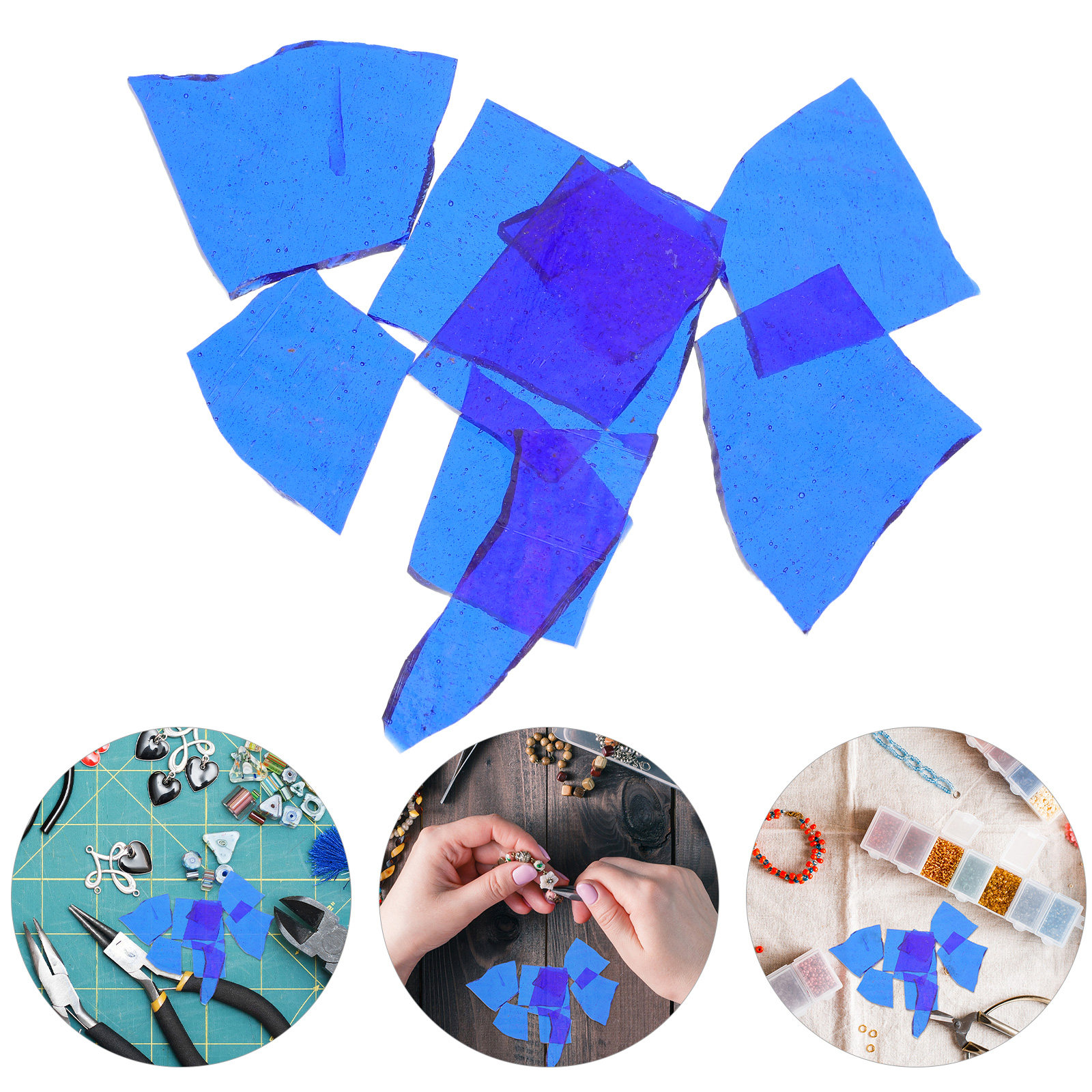Colored Glass Slices Confetti  - The Art And Craft Of Jewelry recensione e prezzo