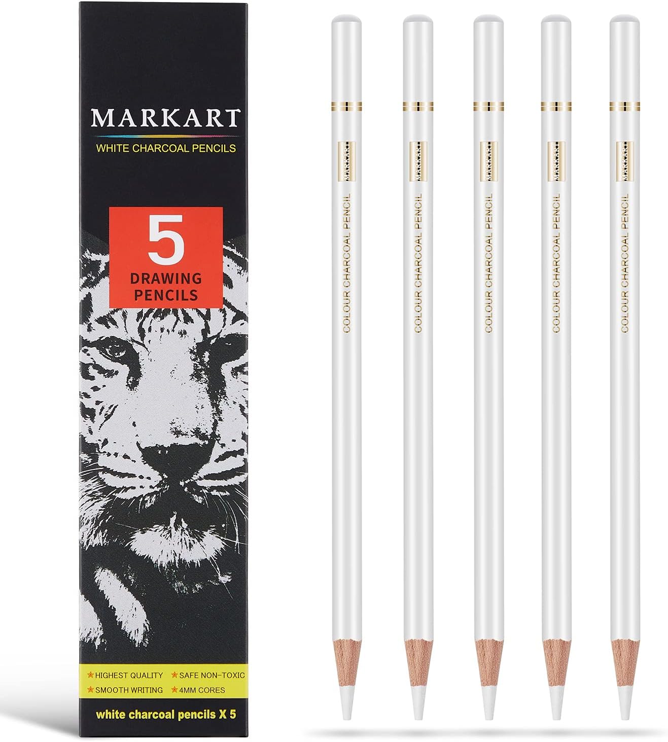 White Charcoal Pencils Set for - Sketching Charcoal Set recensione e prezzo