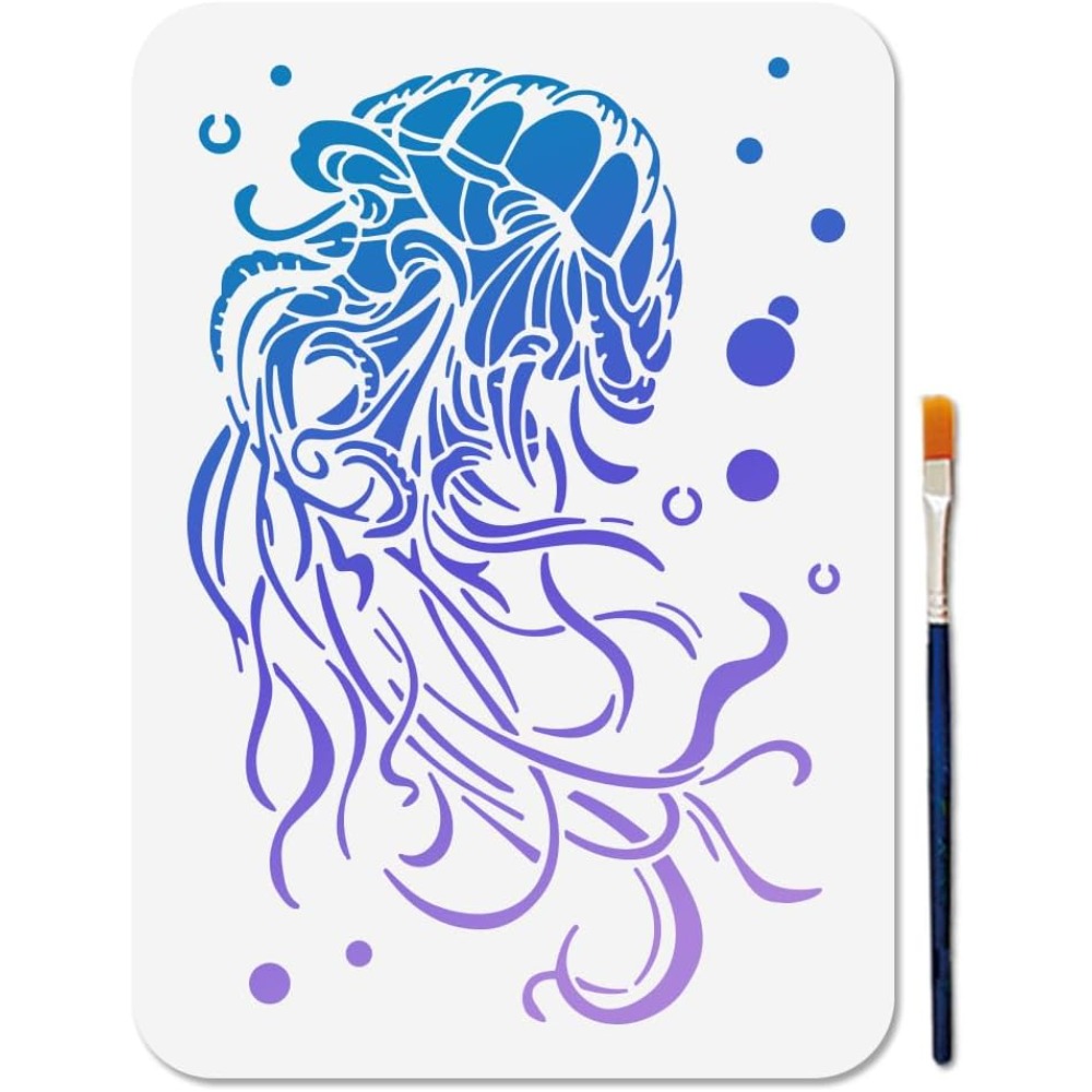 Dreamy Jellyfish Stencil Reusa - Art Craft Jellyfish recensione e prezzo