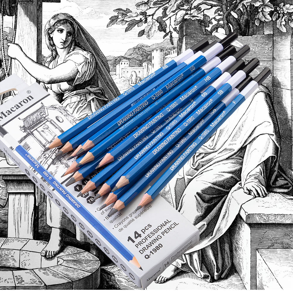 14Pcs Professional Sketch Char - Sketching Charcoal Set recensione e prezzo
