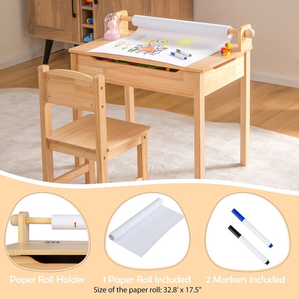 Kids Table and Chair Set, Flip - Art Craft Toddler recensione e prezzo