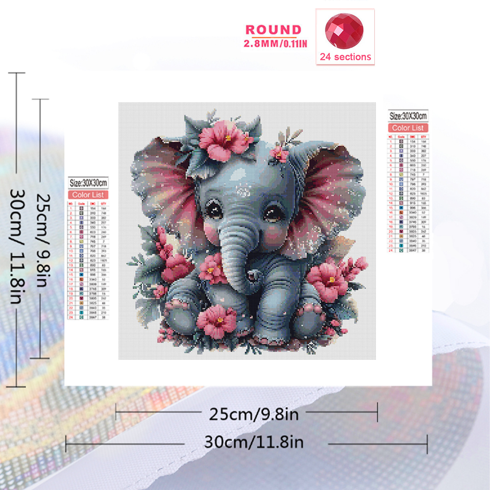 HUACAN Diamond Painting Animal - Art Craft Elephant recensione e prezzo
