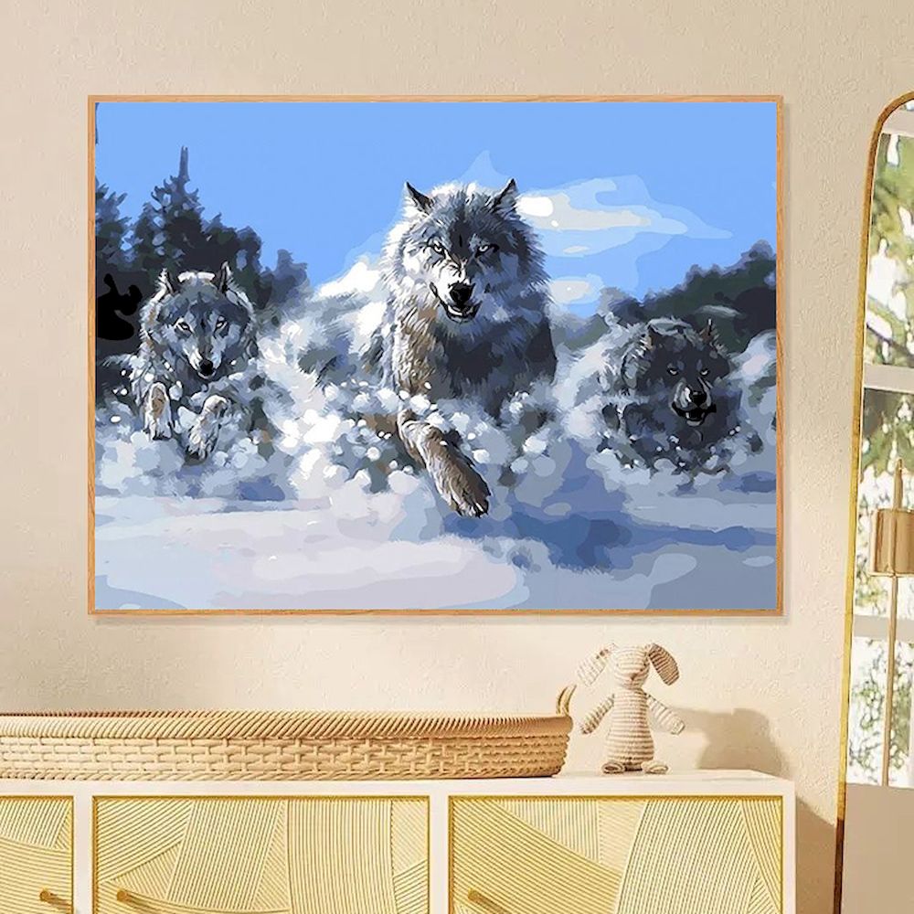 Painting By Numbers Wolf Oil P - Art Craft Number recensione e prezzo