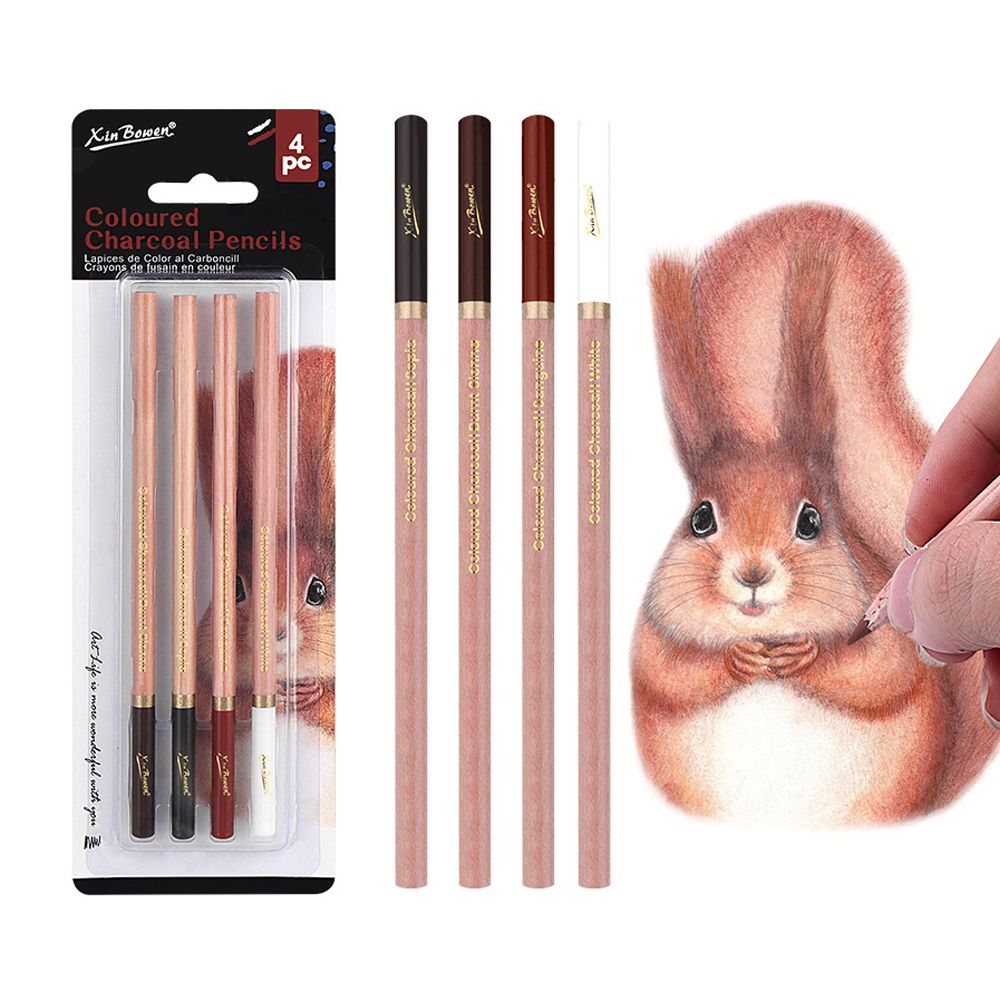 4Pcs Professional Sketch Charc - Sketching Charcoal Set recensione e prezzo