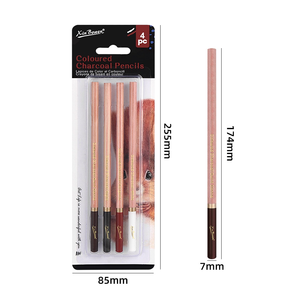 4Pcs Professional Sketch Charc - Sketching Charcoal Set recensione e prezzo
