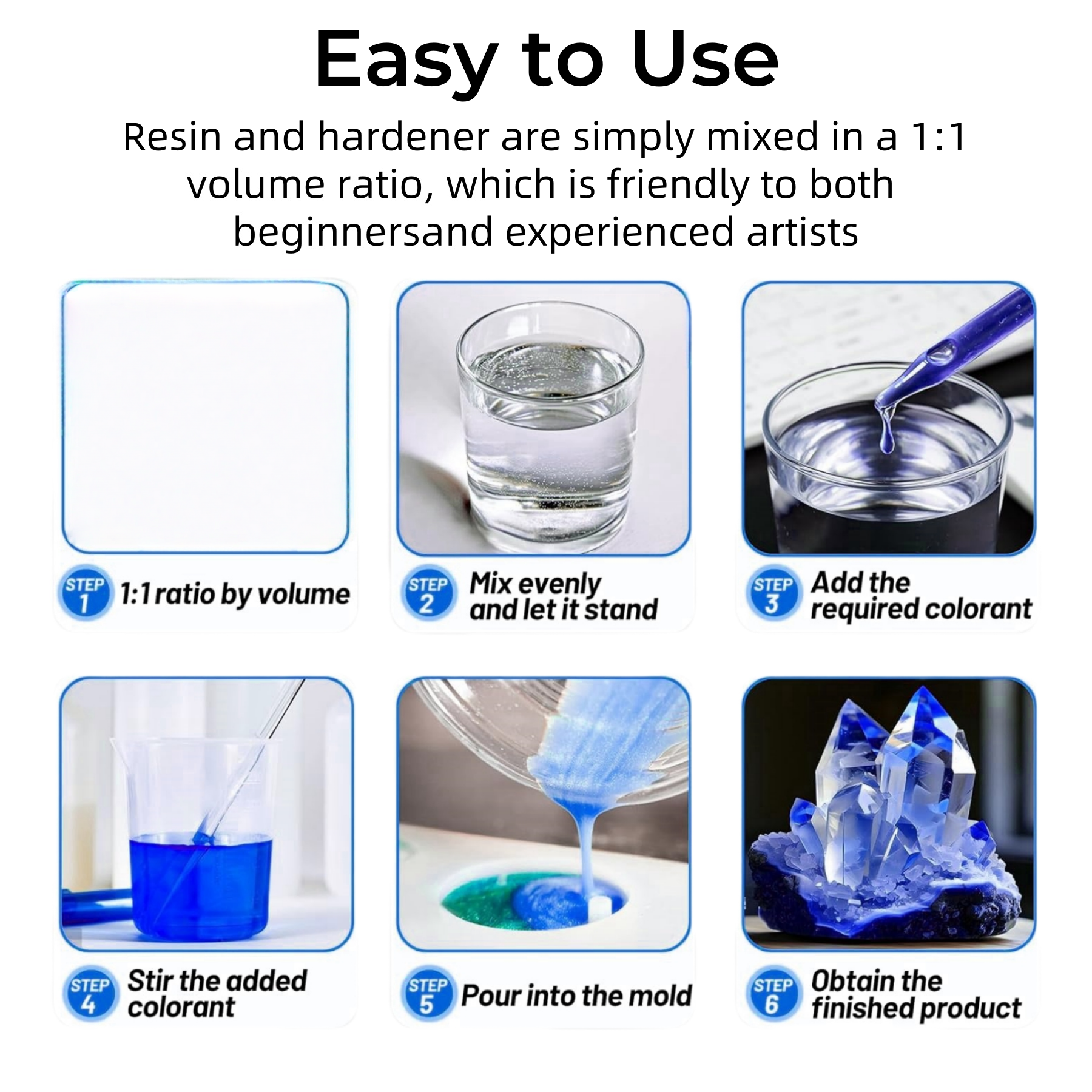 1:1 Crystal Clear Epoxy Resin  - The Art And Craft Of Jewelry recensione e prezzo
