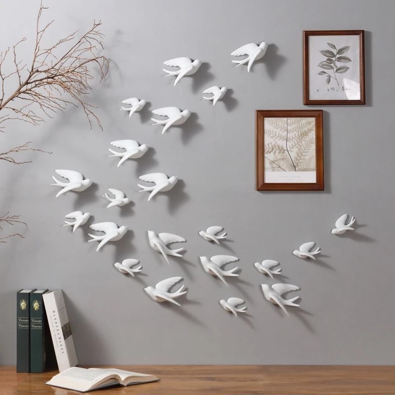 Creative Ceramic Birds Wall Ha - Art Craft Background recensione e prezzo
