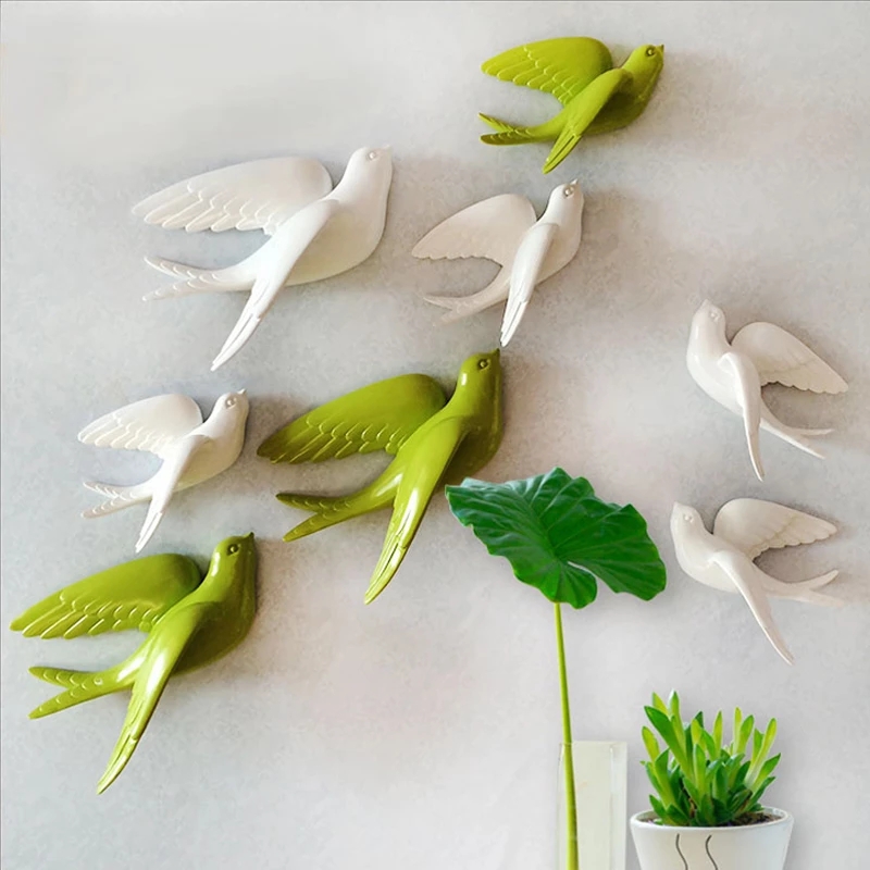 Creative Ceramic Birds Wall Ha - Art Craft Background recensione e prezzo