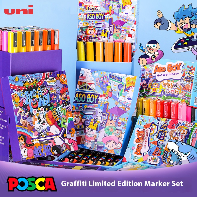 UNI POSCA Graffiti Limited Mar - Art Craft Doodle recensione e prezzo