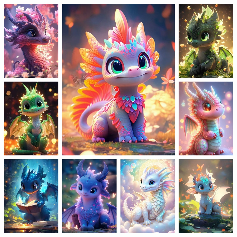 Cute Baby Dragon Animal 5D DIY - Art Craft Toddler recensione e prezzo