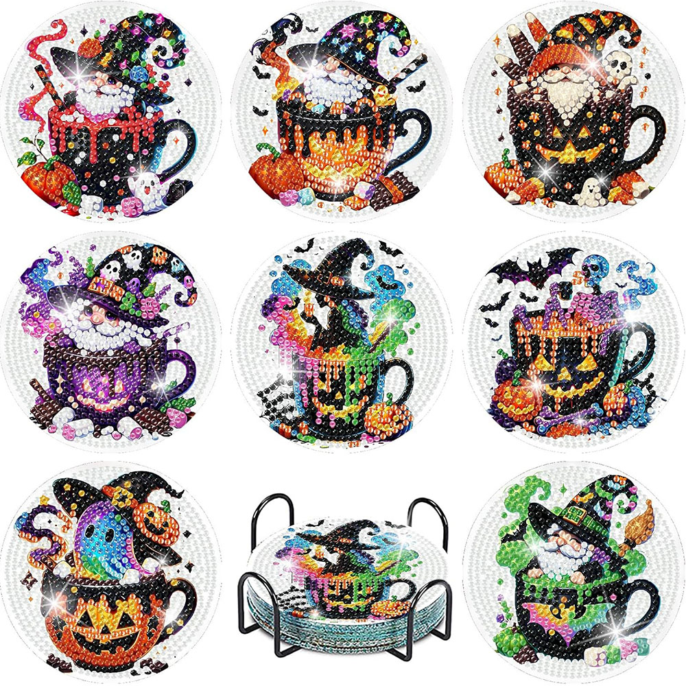 8PCS 5D Halloween Gnome Diamon - Art Craft For Adults recensione e prezzo