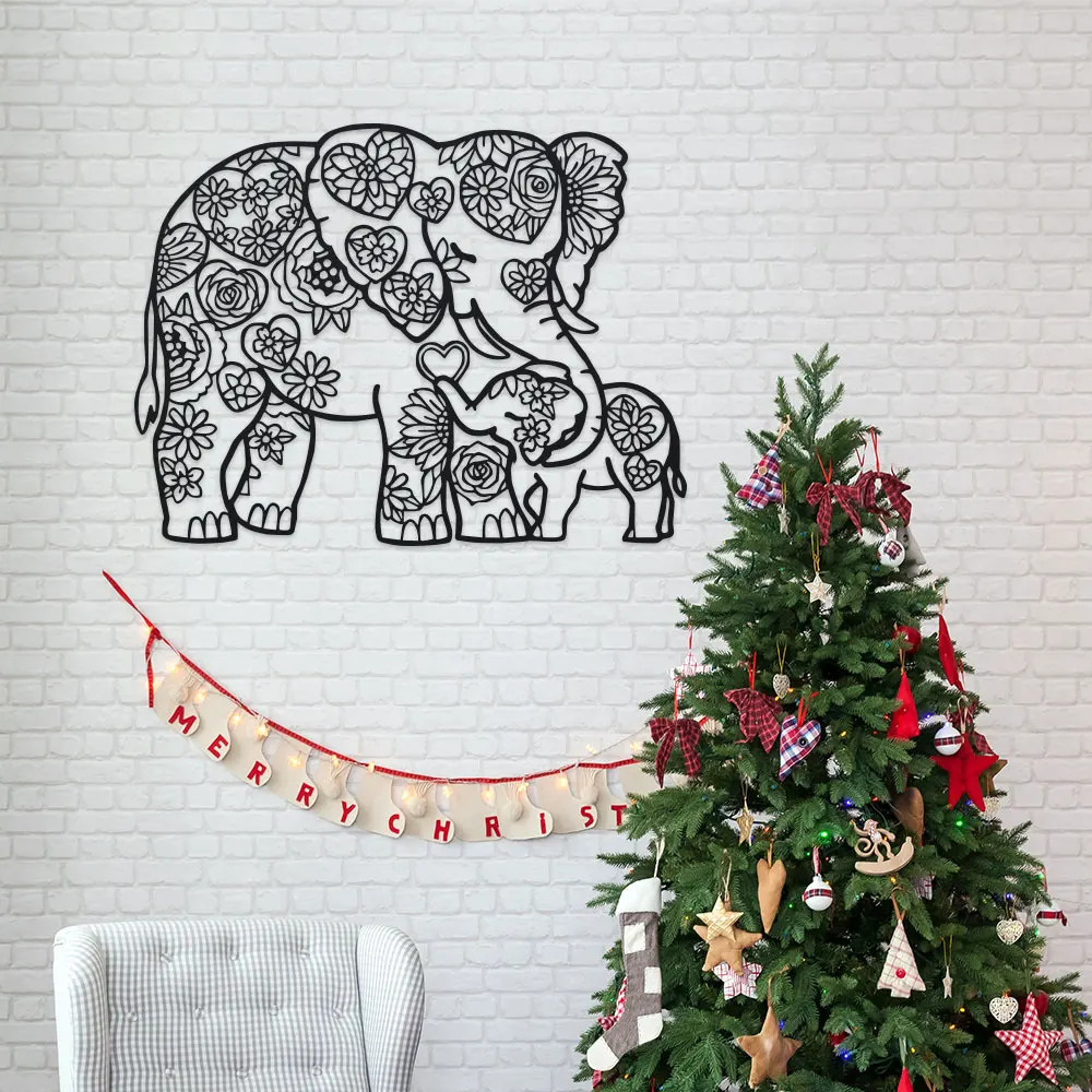 Iron Elephant with Floral Hear - Art Craft Elephant recensione e prezzo