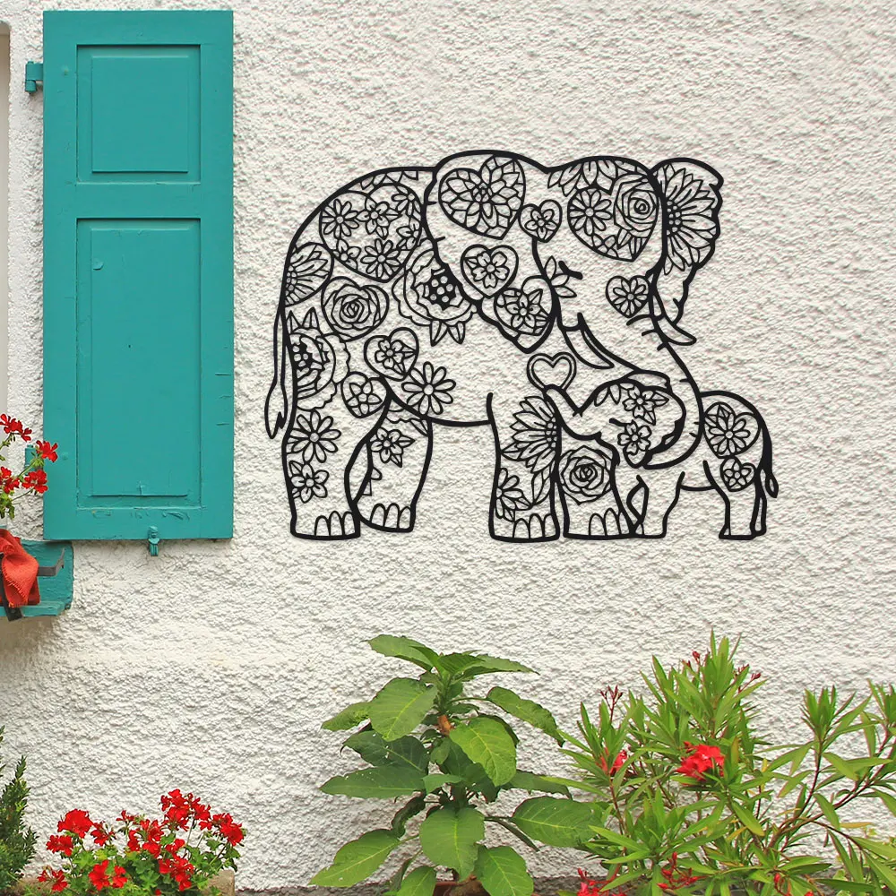 Iron Elephant with Floral Hear - Art Craft Elephant recensione e prezzo