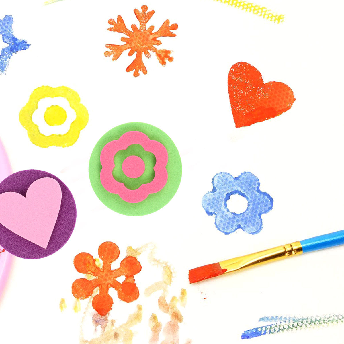 12Pcs Painting Stamps for Kids - Art Craft Education recensione e prezzo