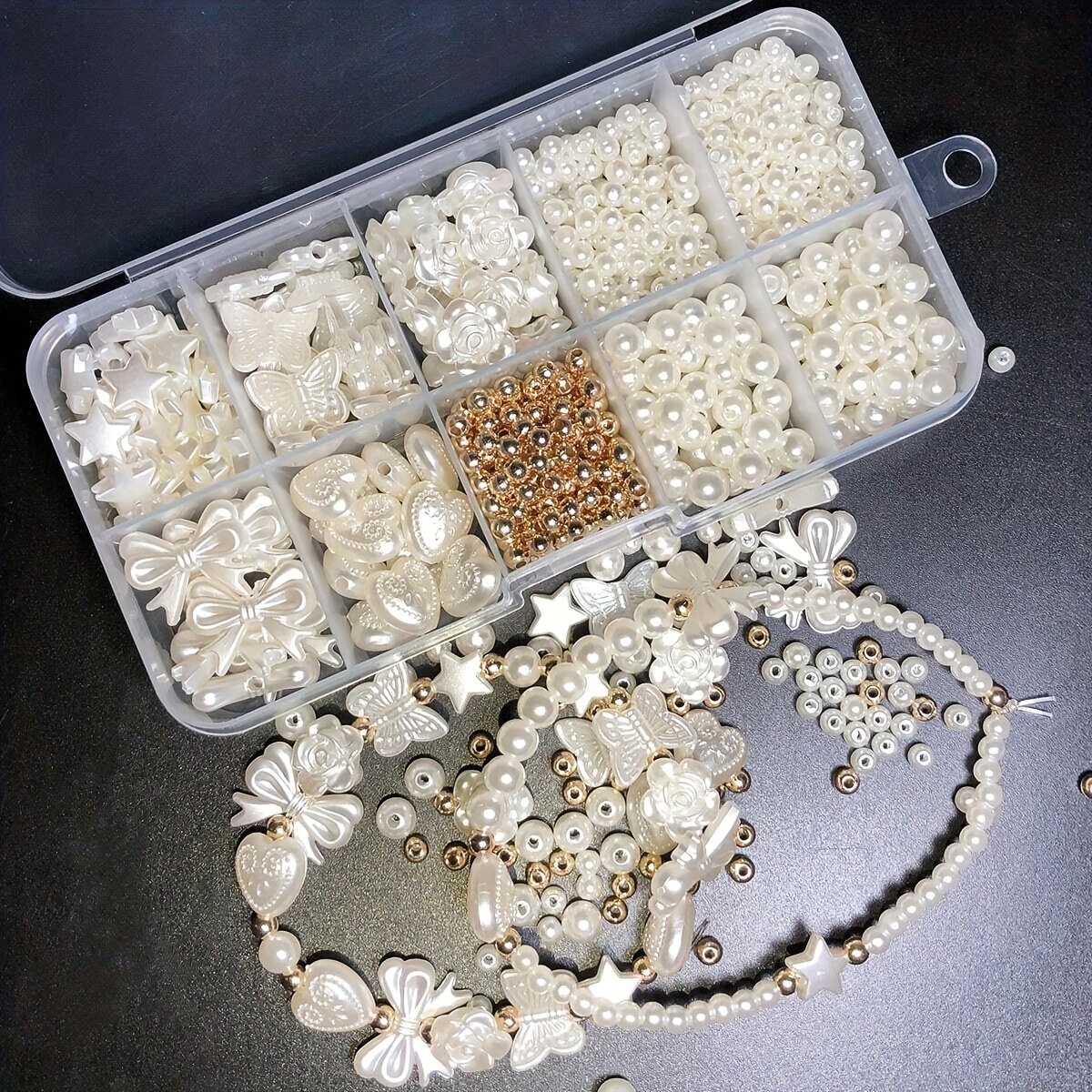 800Pcs White Mixed Acrylic Pea - Art Craft Activity recensione e prezzo