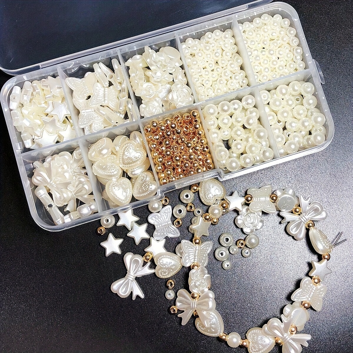 800Pcs White Mixed Acrylic Pea - Art Craft Activity recensione e prezzo