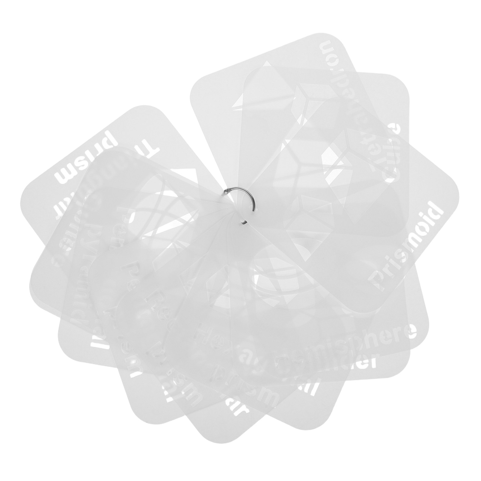 12Pcs Geometric Stencils Plast - Art Craft Template recensione e prezzo