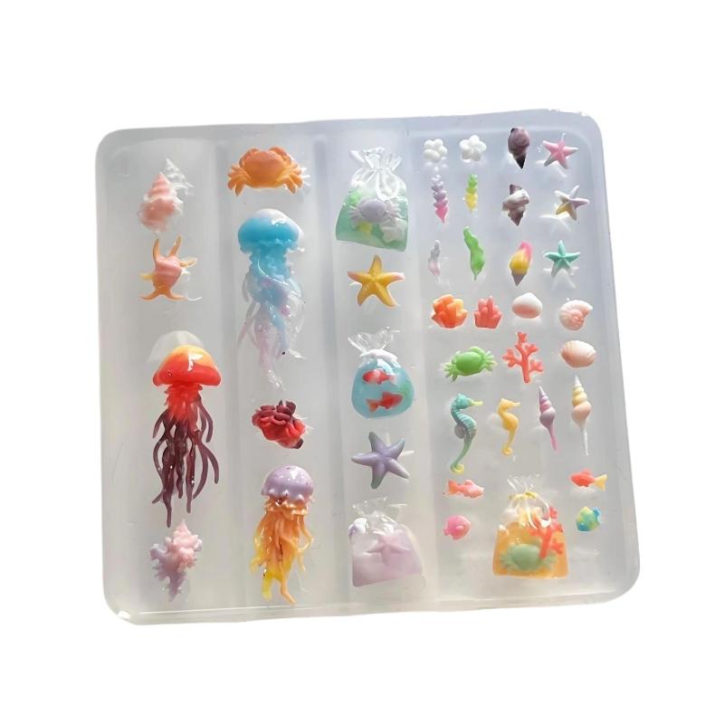 3D Ocean Series Silicone Nail  - Art Craft Jellyfish recensione e prezzo